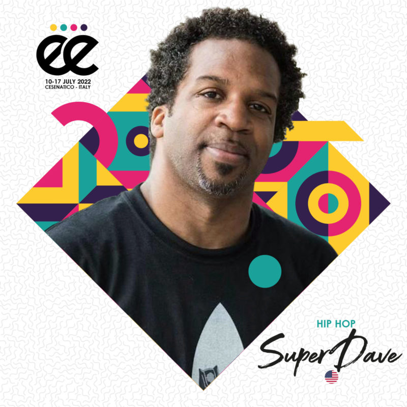 SuperDave Usa Hip Hop choreography The Week 2022 Give It Up Street Dance Summer Camp Cesenatico Italy Workshop Stage Hip Hop Festival